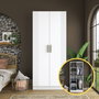 Hanah Home Armario Blanco con Estanterías